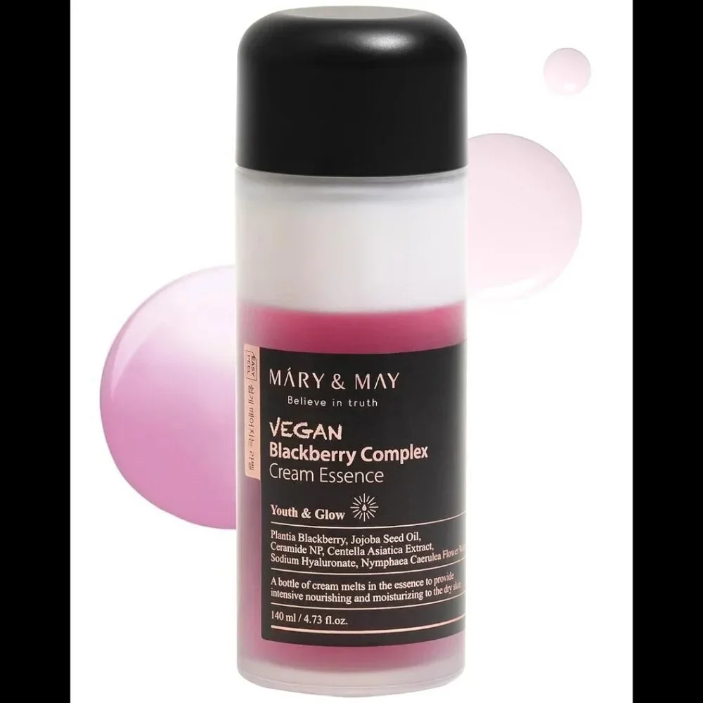 Mary & May Vegan Blackberry Complex Cream Essence Hypoallergenic, Anti Aging NIB